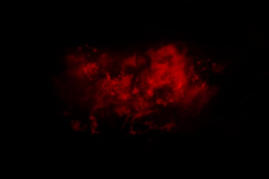 Textured Smoke, Abstract red,isolated on black background photo