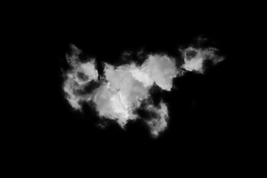 Textured Smoke,Abstract black,isolated on black background photo