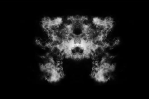 Textured Smoke,Abstract black,isolated on black background photo