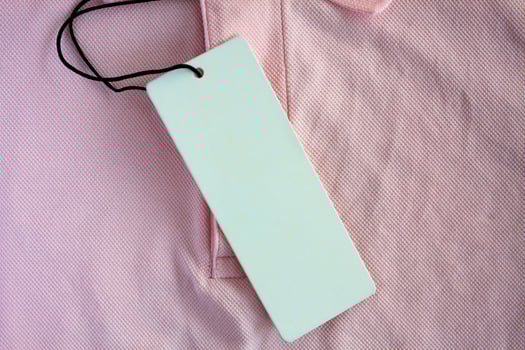 price tag on polo shirt photo