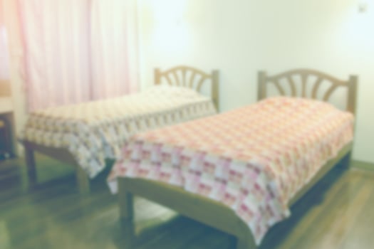 bedroom blur background,vintage effect style photo