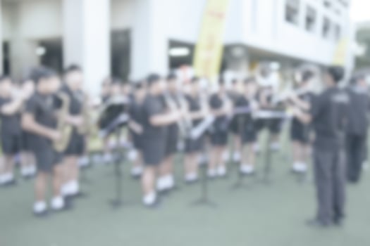 Marching Band blurry background photo