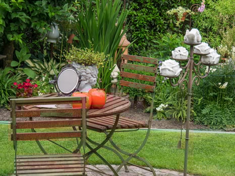 summer time in a german garden photo