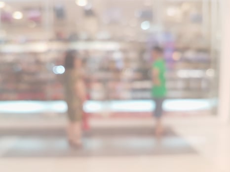 shopping mall  blur background photo