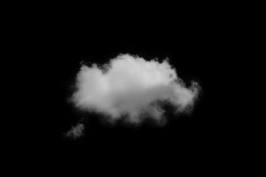 Textured cloud,Abstract black,isolated on black background photo