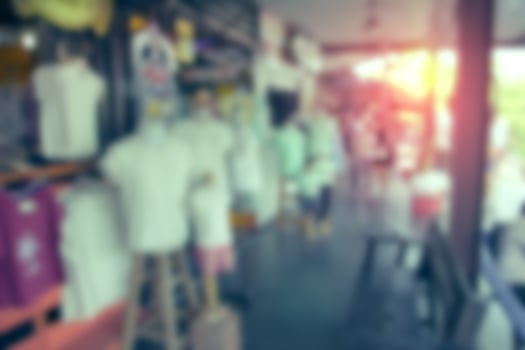 shopping mall blur background,vintage effect photo
