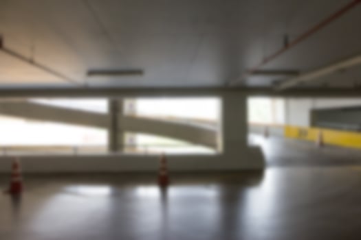 Car parking lot interior blur background ,Abstract Blurred photo