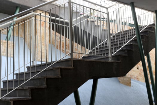 Staircase in the city park. photo
