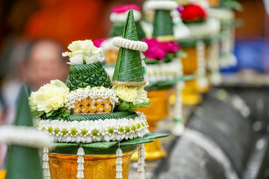 the sacrifice objects for Thai sacrifice religion event, in the north of Thailand. photo