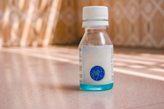 Hand sanitizer for anti germ. photo