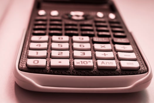 Scientific calculator Abstract. photo