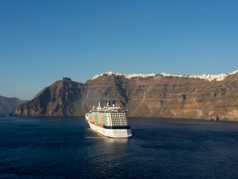 the island of Santorin photo