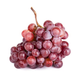 fresh red grape isolated on white background photo