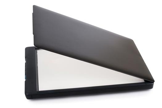 scanner on white background photo