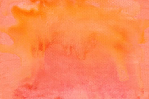 Abstract orange colorful hand draw water color background photo