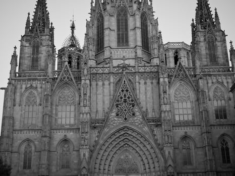 Barcelona at night photo