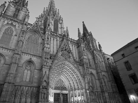Barcelona at night photo