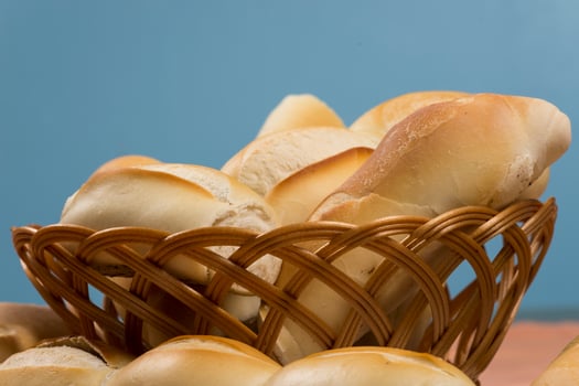 basket of french breads photo