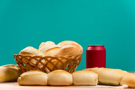 basket of french breads photo