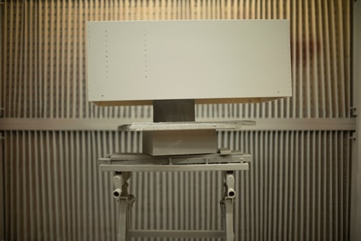 Items in garage. Workplace for creating structure. Production shop. photo