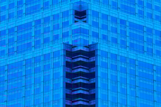 Modern office building with glass window photo