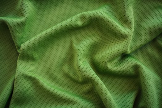 crumpled green fabric texture background photo