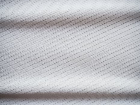 White sports jersey fabric texture background photo