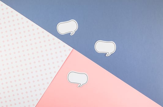 Blank paper bubble sticker notes mockup background photo