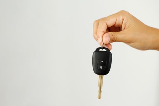 New car keys with special low interest loan offers. photo