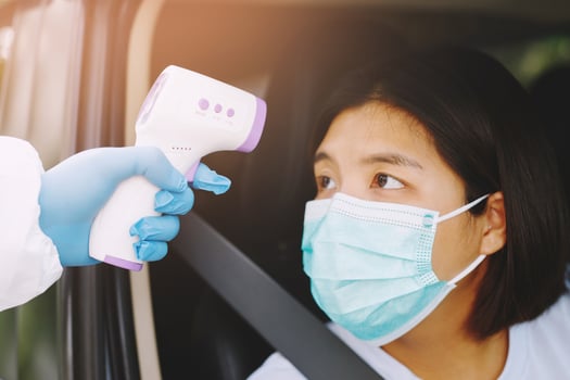 Take your temperature before driving to prevent coronavirus photo