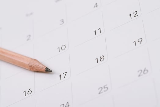 calendar on the blue. empty copy space for text. concept for busy timeline organize schedule,appointment and meeting reminder. planning for business meeting or travel holiday planning concept. photo