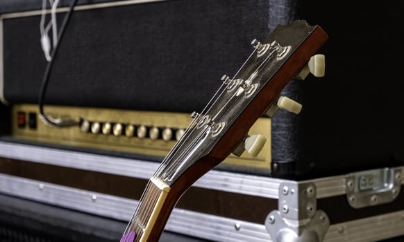 Guitar at a concert photo