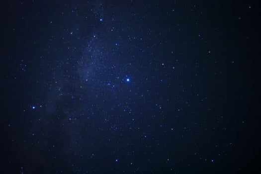 Milky way galaxy. Long exposure photograph.With grain photo