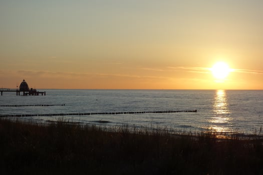 the island of zingst at the baltic sea photo