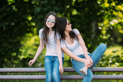 Mom and daugther photo