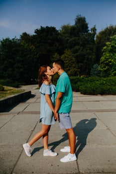 Couple outdoor portrait photo