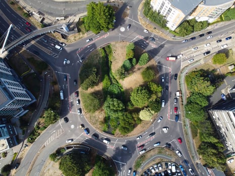 Gorgeous Aerial View of Hemel Hempstead England UK Town of England photo