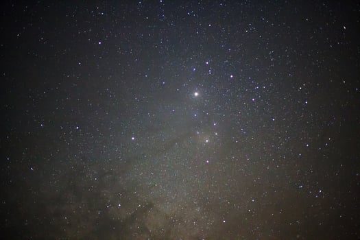 milky way galaxy with stars and space dust in the universe photo