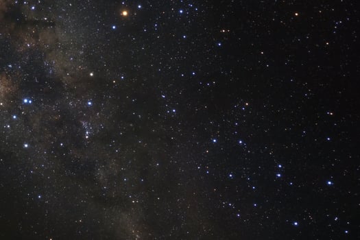 Milky way galaxy with stars and space dust in the universe photo