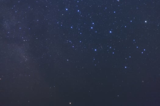 Milky way galaxy with stars and space dust in the universe photo