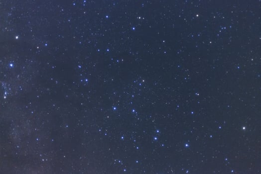 Milky way galaxy with stars and space dust in the universe photo