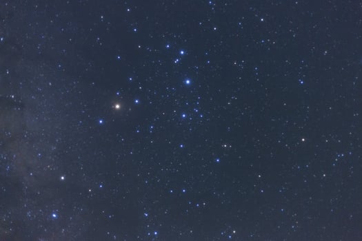Milky way galaxy with stars and space dust in the universe photo