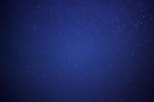 Starry night sky and milky way galaxy with stars and space dust in the universe photo