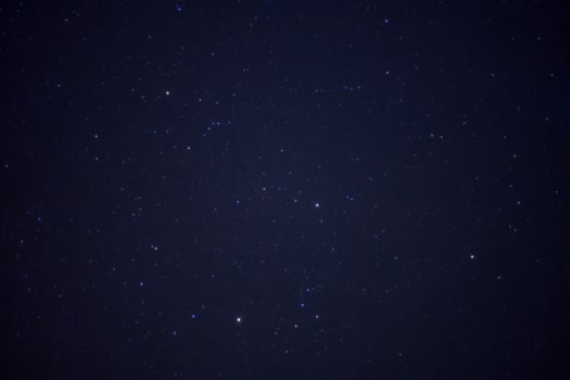 Starry night sky and milky way galaxy with stars and space dust in the universe photo