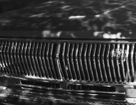 Close up front headlights photo