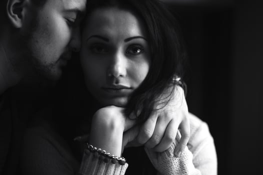 Couple together portrait photo