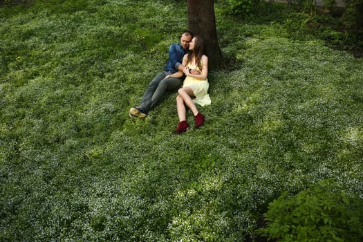 Couple outdoor portrait photo