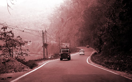 Mountain Road Towards Gangtok Sikkim photo