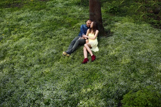 Couple together view photo