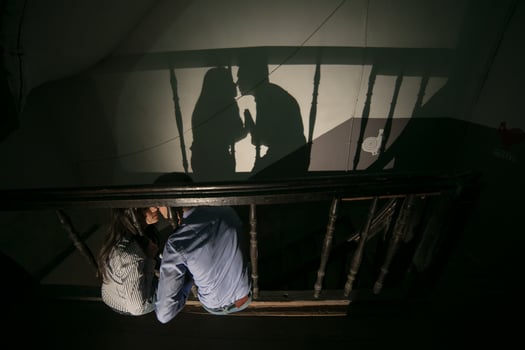 Couple together view photo